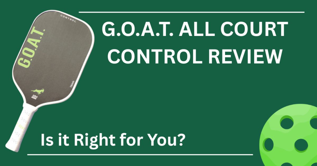 G.O.A.T. All Court Control Paddle Review