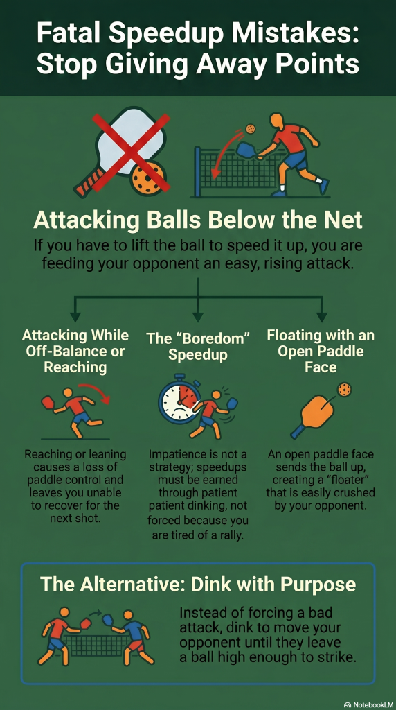 common speedup mistakes in pickleball
